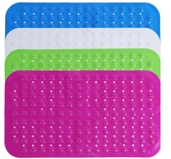 Free shipment JI-123 Bathroom Products Non-slip Bath Mat Shower Bath Foot Massage PVC Bathroom Toilet Mats with Suction Cups