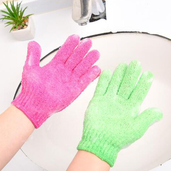 Exfoliating Bath Glove Body Scrubber Glove Nylon Shower Gloves Body Spa Massage Dead Skin Cell Remover