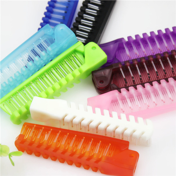 Disposable Comb Hotel Plastic Portable Comb PVC Pocket comb Men Women 7 Color Hot Sell Factory Price Home Cheap Combs