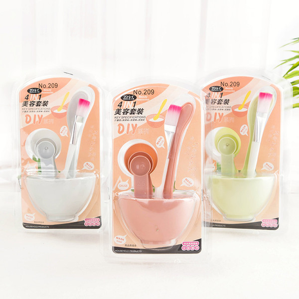 Korean version DIY beauty mask bowl makeup four sets of tools wholesale