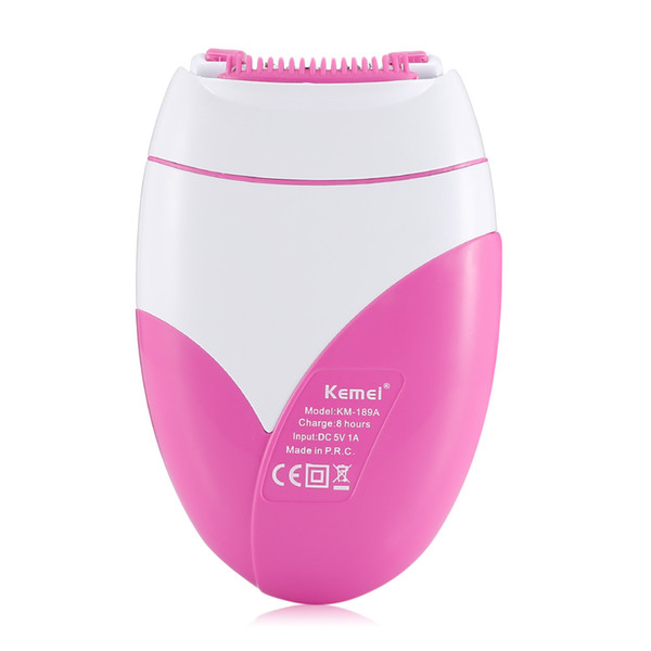 Kemei KM - 189A Woman's Epilator USB Charge Hair Removal Machine Electric Rechargeable Lady Shaving Trimmer Hair Removal