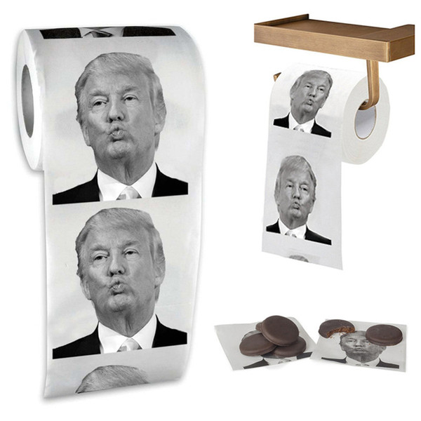 NEW Paper Hillary Clinton Donald Trump Barack Obama Toilet Paper - Novelty Funny Toilet Paper Gag Gift