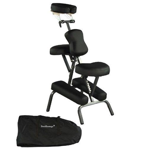 Black-New-Portable-Massage-Chair-Tattoo-Spa-Free-Carry-Case