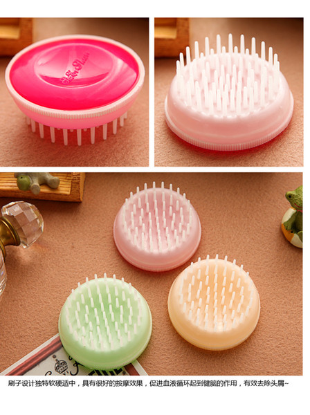 Genuine soft Shampoo shampoo brush scrub head massage comb brush head is shipping special offer household goods