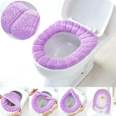 2017 Soft Toilet Seat Cover Warm and Comfortable Toilet Seat Cover for Bathroom Pumpkin Pattern Cushion Pads