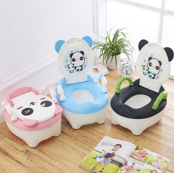 Plastic Children's Seat Pots Panda Baby Toilet Training Boy Girls Unisex Child Toilet Seat Lovely Panda Design Portable Children's Potty