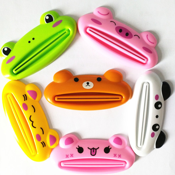 1000pcs Cute Animal multifunction squeezer / toothpaste squeezer Home Commodity Bathroom Tube Cartoon Toothpaste Dispenser