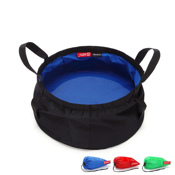 Portable Folding Washbasin Outdoor Travel use Water Bag Pot Water bucket For Camping Hiking Bath Supplie