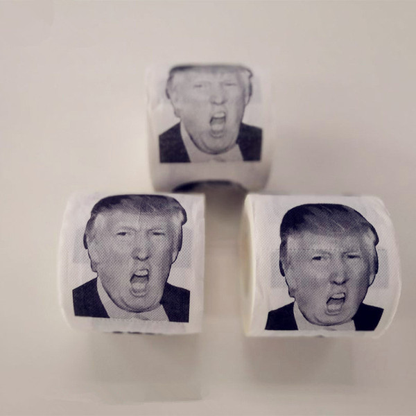 Creative funny Toilet Paper Hillary Clinton Donald Trump Barack Obama Toilet Paper - Novelty Funny Toilet Paper Gag Gift