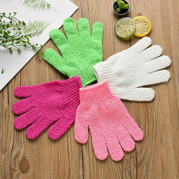 2018 Moisturizing Spa Skin Care Cloth Bath Glove Exfoliating Gloves Cloth Scrubber Face Body Bath Gloves CCA7794