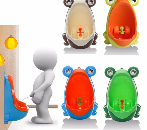 Kids PP Frog dolphins Potty Children Stand Vertical Urinal Wall-Mounted Groove Portable Baby Potty Boy Training Toilet 7 design KKA1647