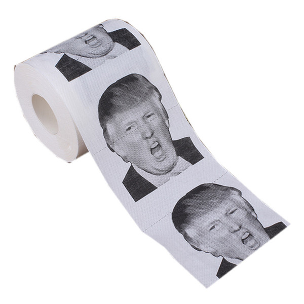 Donald Trump Hillary Toilet Paper Novelty Funny Napkins Toilet Supplies Photo Printing Drawing Creative Pattern Hotsale