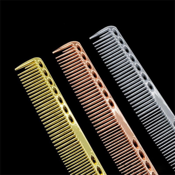 Haircut Anti Static Styling Comb Stainless Steel Wear Resistant Simple Solid Color Fashion Men And Women Fashion