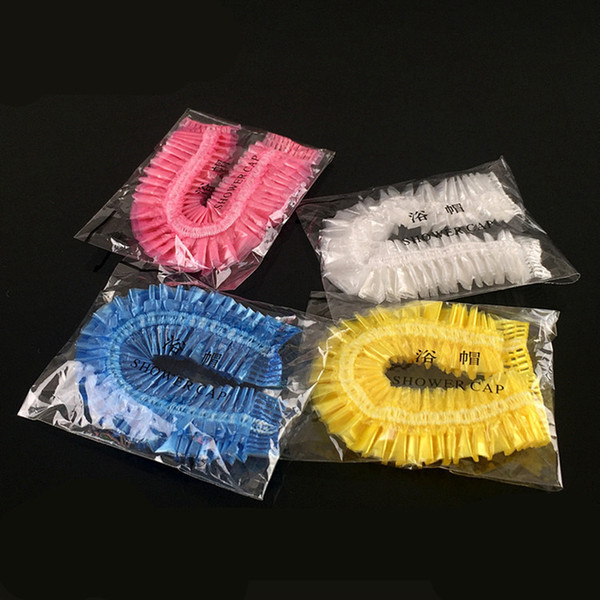 Increase The Thick Shower Cap Disposable Bath Cap Strip Hotel Room Hair Can Be Used PE New Material Can Customized LOGOL Individual Package