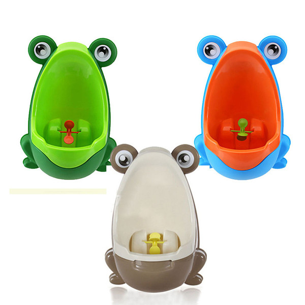 Free Shipping PP Frog Children Stand Vertical Urinal Wall-Mounted Urine Groove Kids Baby Urinal New Promotion Good Packing TY1499