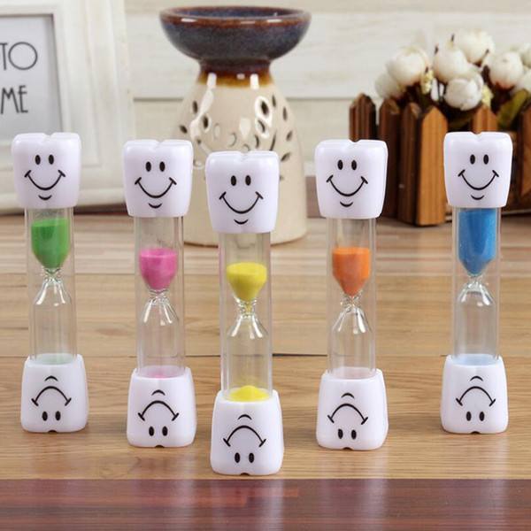 Children ToothBrush Timer Smilely Sand Timer Hourglass Decorative Ornaments Teeth Smiling Face Timers Kids Creative Sand Timer Gifts