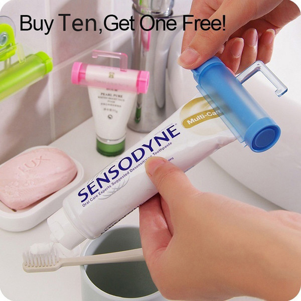 Rolling Tube Toothpaste squeezes toothpaste companion sucker hook squeeze bathroom gadget