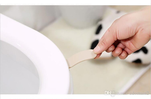 Hot Sale Toilet Seat Cover Sticking Lifter Handle Avoid Touching Hygienic Clean Lifting Sticker Tool Bathroom Supply