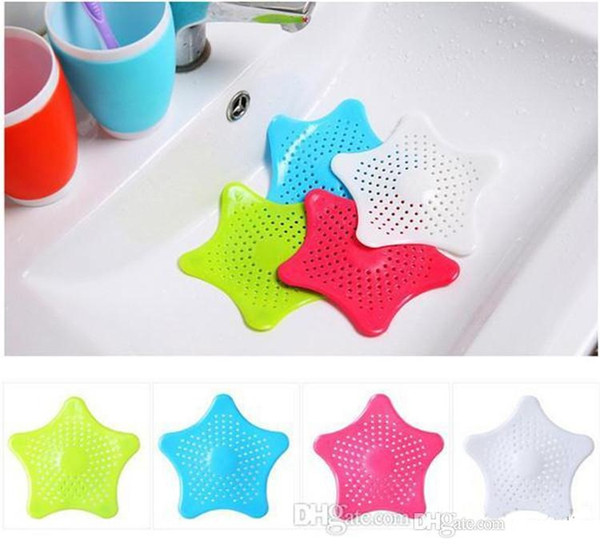 Creative Star Sewer Outfall Strainer Bathroom Kitchen Sink Plug Anti-blocking Drain Catches Cover Floor Drain Hair Filter Screen b756