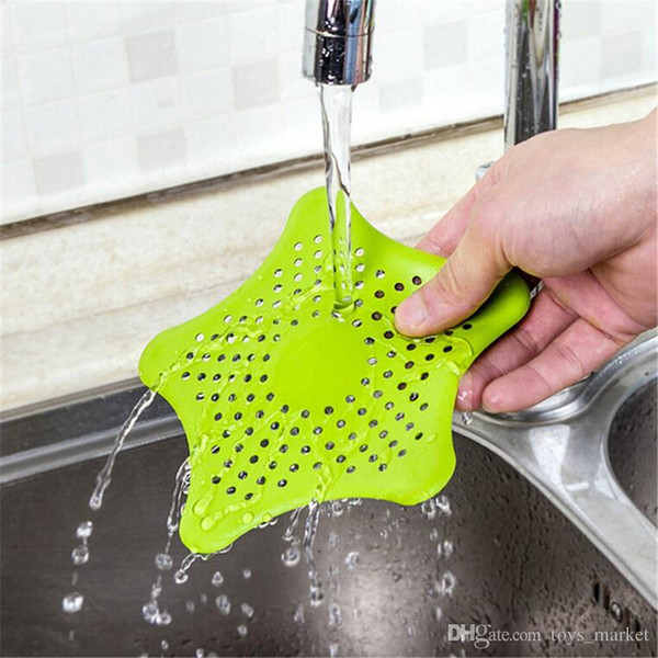 Starfish Filter Sewer Outfall Strainer Bathroom Sink Filter Anti-blocking Floor Drain Hair Stopper Catcher Kitchen Bathroom Accessory