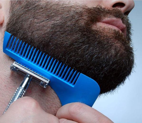 Beard Bro Beard Shaping Tool for Perfect Lines Hair Trimmer for Men Trim Template Hair Cut Gentleman Modelling Comb