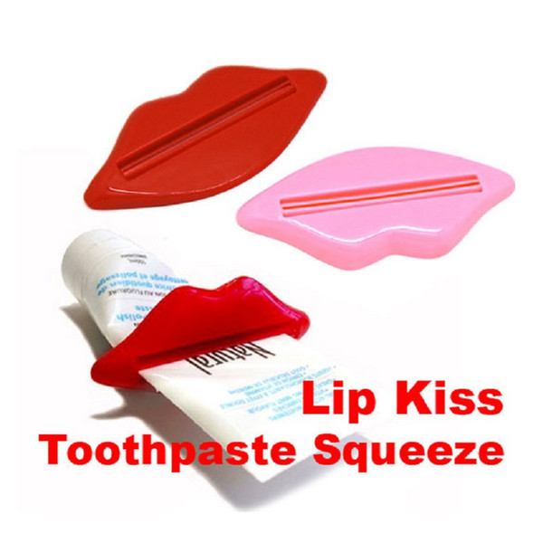 1000pcs Hot New Toothpaste Tube Squeezer Sexy Hot Lip Kiss Bathroom Tube Squeezer Dispenser Cream Squeezer Color At Random 93 x 42mm