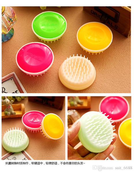 free shipping factory selling Toothed comb lazy gripper head scratching shampoo comb circular comb brush head massage / shampoo massage claw