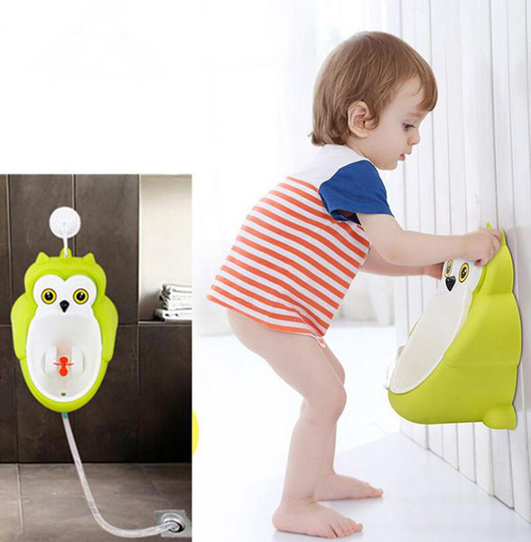 Owl Style Auto Washing Baby Potty Portable Wall-hanging Brushless Kids Training Toilets Potty Training Toilet for Little Children Boys