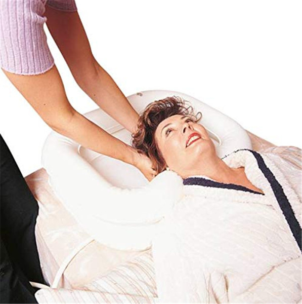 Portable Shampoo Basin, Deluxe Inflatable Shampoo Basin, Wash Hair in Bed, For Injured, Elderly, Bed-Bound, Bedridden, Disabled, Handicapped