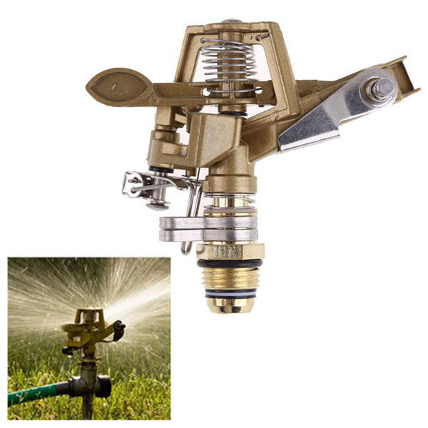 New Garden Water Sprinkler fountain irrigation Connector Copper Rotate Rocker Arm water tools Spray Nozzle 1/2 Inch order<$18no track
