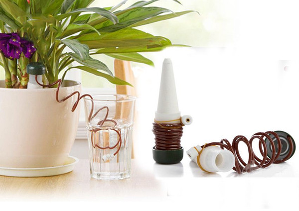 2PCS Automatic Watering Device Houseplant Flower Plant Drip Irrigation Emitter Waterer System Keep Soil Moist Sprinkler Tools