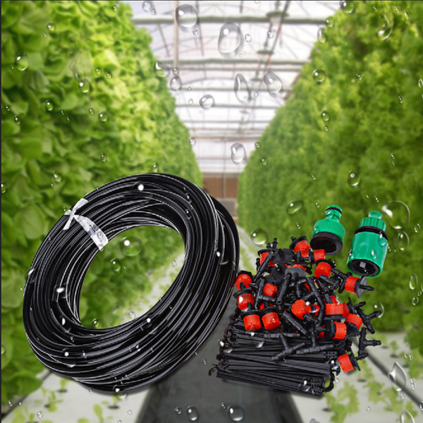 25M DIY Automatic Micro Drip Irrigation System Plant Watering Garden Hose Kits With Adjustable Dripper Smart Controller Suits