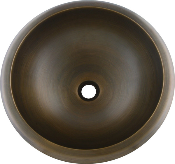 MODERN NEW COPPER ROUND STYLE UNDERMOUNT HAMMERED BATHROOM SINK BASIN Antique bronze COLOUR