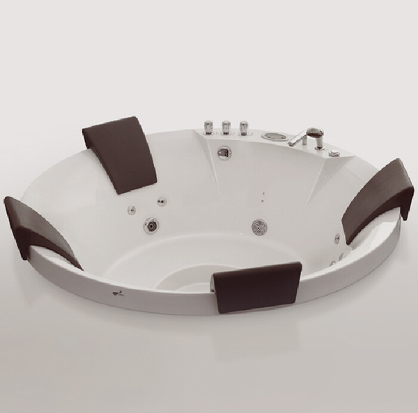 Foshan factory Manufacture 100% Pure Acrylic Luxury cheap price cromoterapia badewanne drop in round 1.8m spa bathtubs