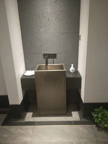 brassproduct Pedestal Sink Office Western Restaurant Independent Brass Nordic Column Independent Washbasin
