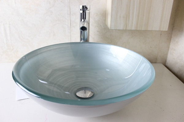 Modern Bathroom Glass Basin bathroom furniture clear tempered glass basins for bathrooms N-789