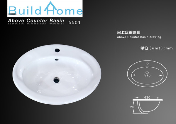 traditional style ceramic basin