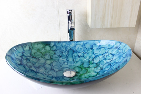 Wash Basin Glass Bowl clear tempered glass basins for bathrooms glass bowl sinks N-699