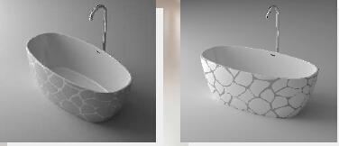 1700X850X580mm CUPC certificate Oval freestanding acrylic bathtub made of acrylic +ABS composite board ultra-thin soaking tub WD003