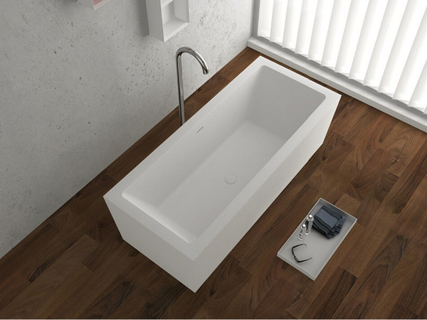 1830x800x580mm BECCO DESIGNER SOLID SURFACE BATHTUB - STONE FINISH ARTIFICIAL STONE BATHTUB CE/CUPC CERTIFICATE RECTANGULAR TUB 65120