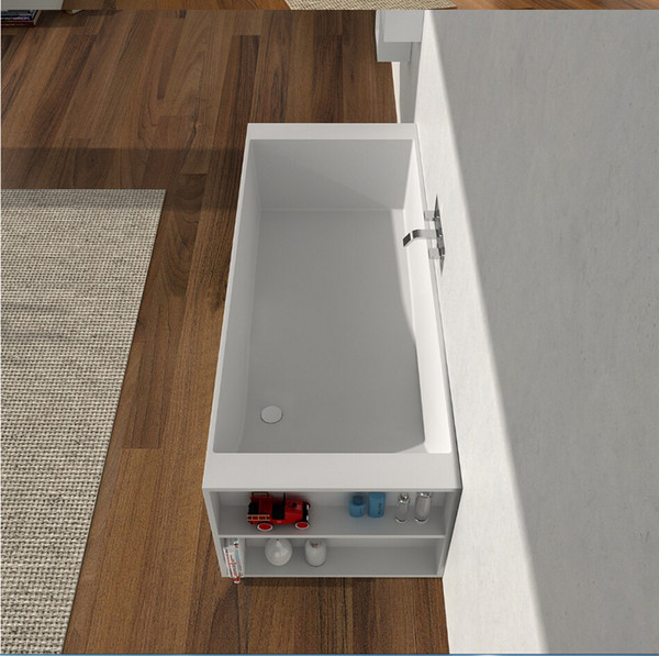 1800x720x570mm BECCO DESIGNER SOLID SURFACE BATHTUB - STONE FINISH ARTIFICIAL STONE BATHTUB CE/CUPC CERTIFICATE RECTANGULAR TUB 65114