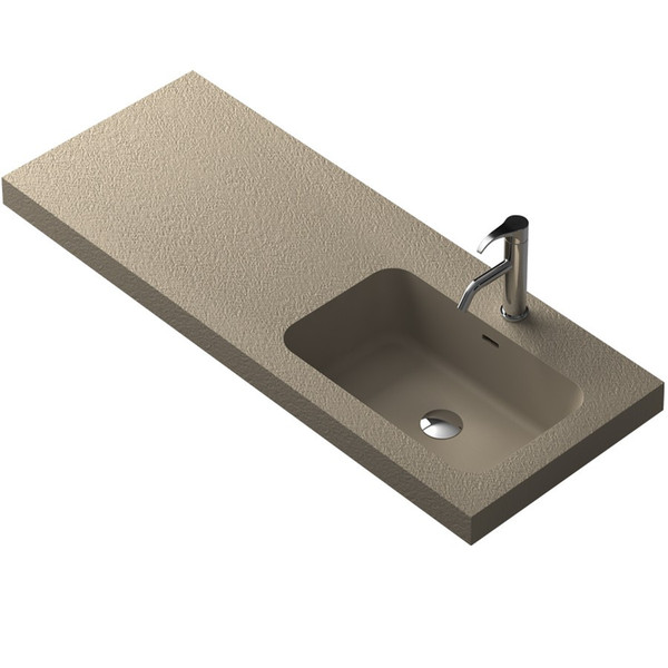 Rectangular Bathroom Solid Surface Stone Wall hung Sink Fashionable Cloakroom Stone Matt Or Glossy Wash Basin RS38352H