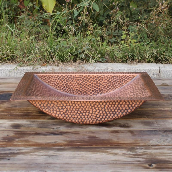 bathroom sink Purple Copper Platform Square European Art Washing basin Washing basin Washinghoneycomb beehive hammered
