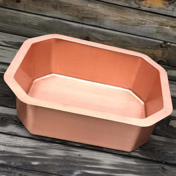 Smooth surface Bronze octagonal set under the washbasin bathroom bathroom wash basin w hand-washing basin custom handmade household sink