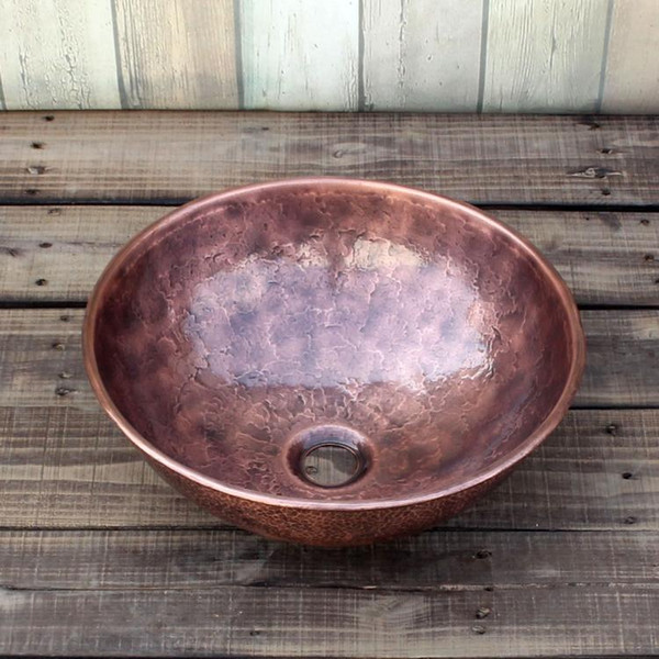 hotel decoration basin copper bathroom basin hand hammered sink round washing basin art sink