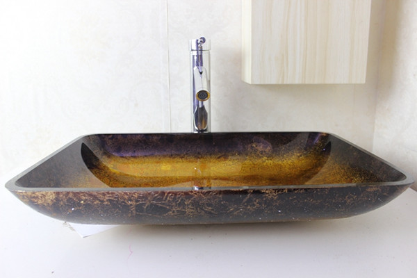 glass bowl sinks Glass Sink Basin tempered glass basin N-690