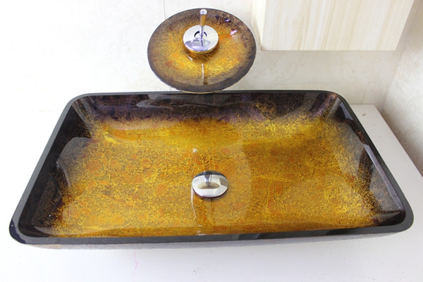 clear tempered glass basins for bathrooms Modern Bathroom Glass BasinN-691