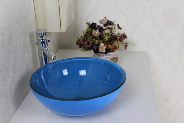 Modern Bathroom Glass Basin clear tempered glass basins for bathrooms lavabo glass basin bathroom furniture N-141