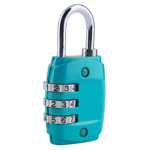 Mini Code Lock Zinc Alloy Security 3 Combination Travel Suitcase Luggage Code Lock Padlock Free shipping