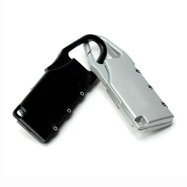 3 Digit Password Locks Backpack Handbag Drawer Padlock Metal Zinc Alloy Mini Luggage Lock For Outdoor Travel DHL ship